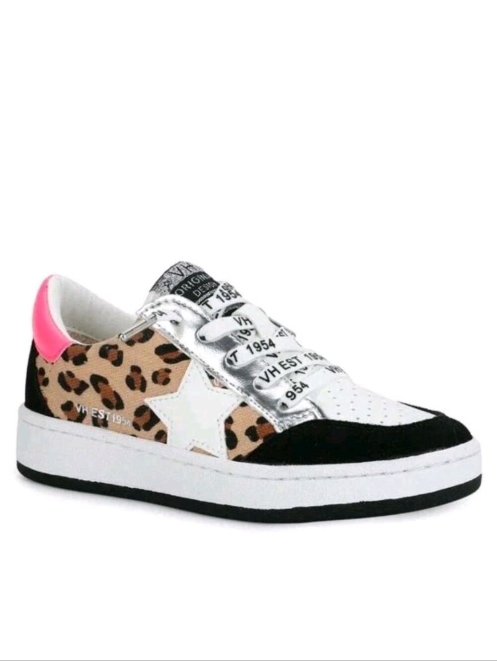 Vintage Havana VH 1984 Sneakers Leopard Animal Print Pink White Black Star 10